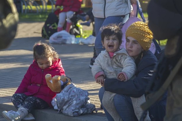 Grupa kilkunastu osób, prawdopodobnie Kurdów, z Syrii zatrzymani przez strażników granicznych w Szymkach. Wśród nich ośmioro dzieci. / Agencja Gazeta / Fot. Agnieszka Sadowska / Agencja Gazeta Grupa kilkunastu osób, prawdopodobnie Kurdów, z Syrii zatrzymani przez strażników granicznych w Szymkach. Wśród nich ośmioro dzieci. / Agencja Gazeta / Fot. Agnieszka Sadowska / Agencja Gazeta
