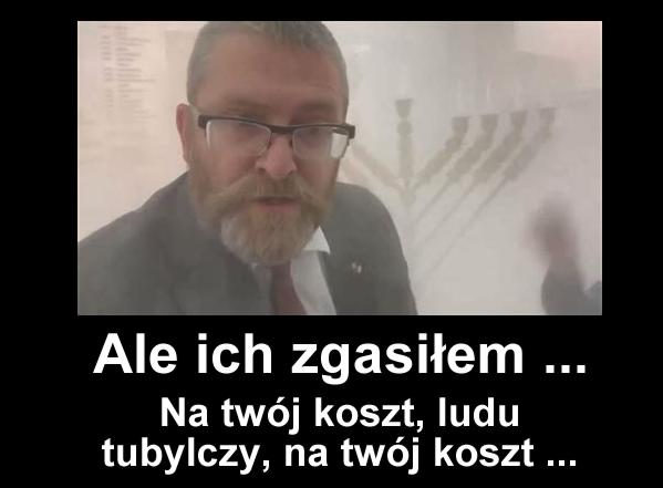BRAUNOWY CUD PURIMOWY: w ramach jakich planów Grzegorz Braun podpalił chanukowy&nbsp;Reichstag?